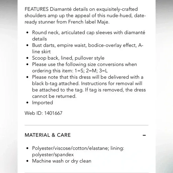 Maje pink blush diamante Rosita shift dress - Picture 4 of 11